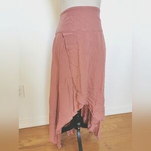 O'Neill Ambrosio high low skirt, mauve pink size medium